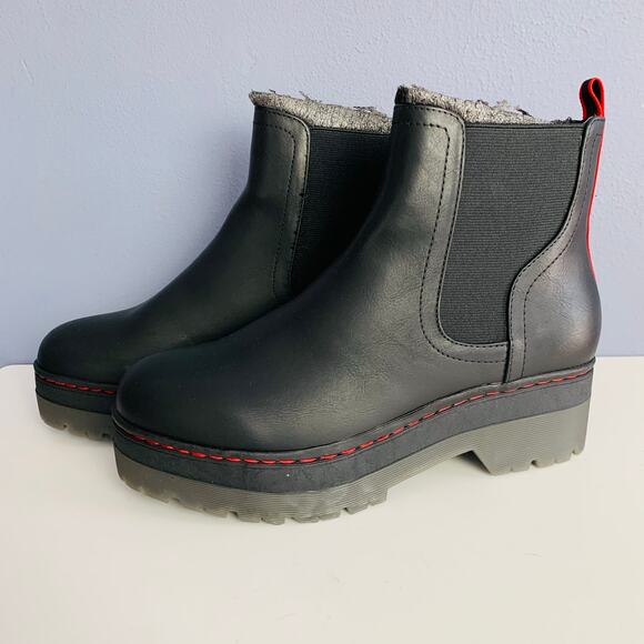 NIB MIA Cayson Black Malta Chelsea Boots Size 8 1/2 - Picture 4 of 8